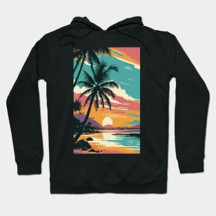 Sunset at the beach Hoodie